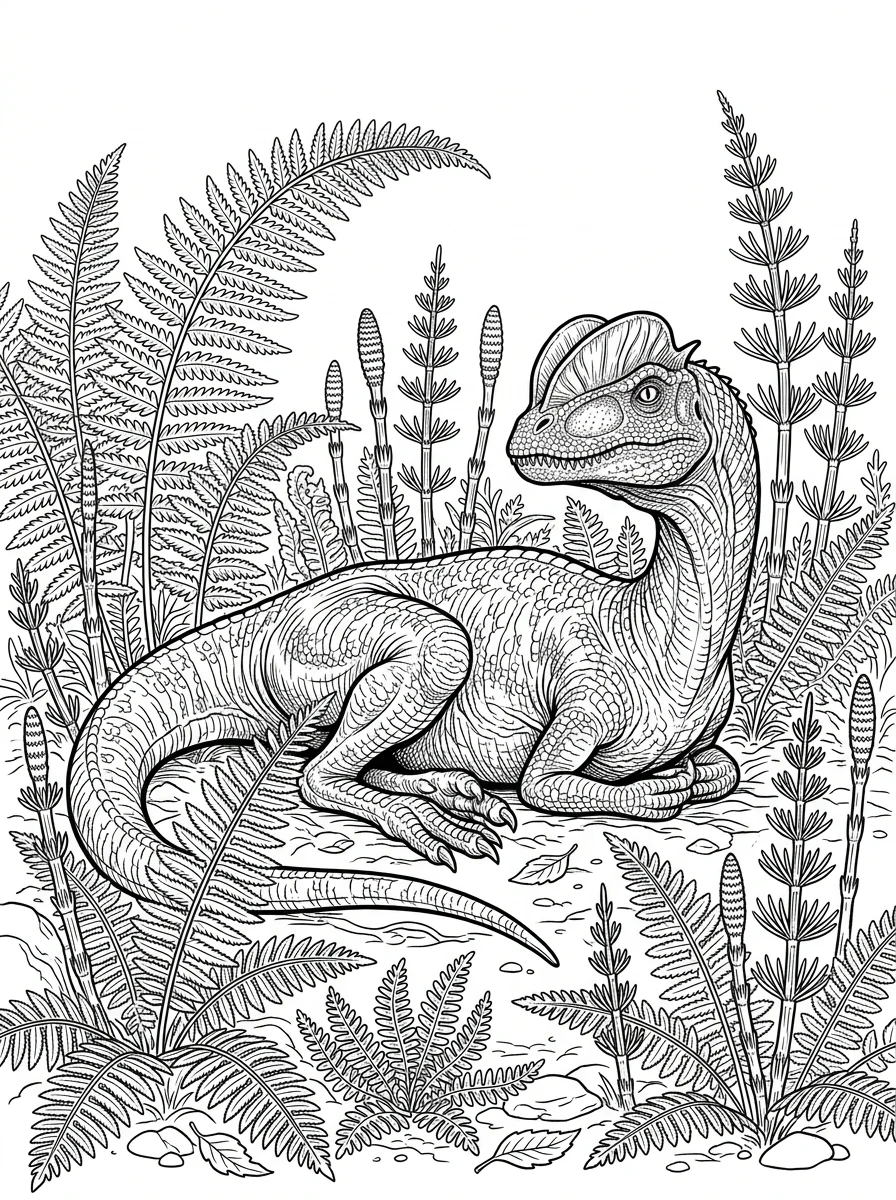 Desenhos de Dinossauro Realista para colorir 42