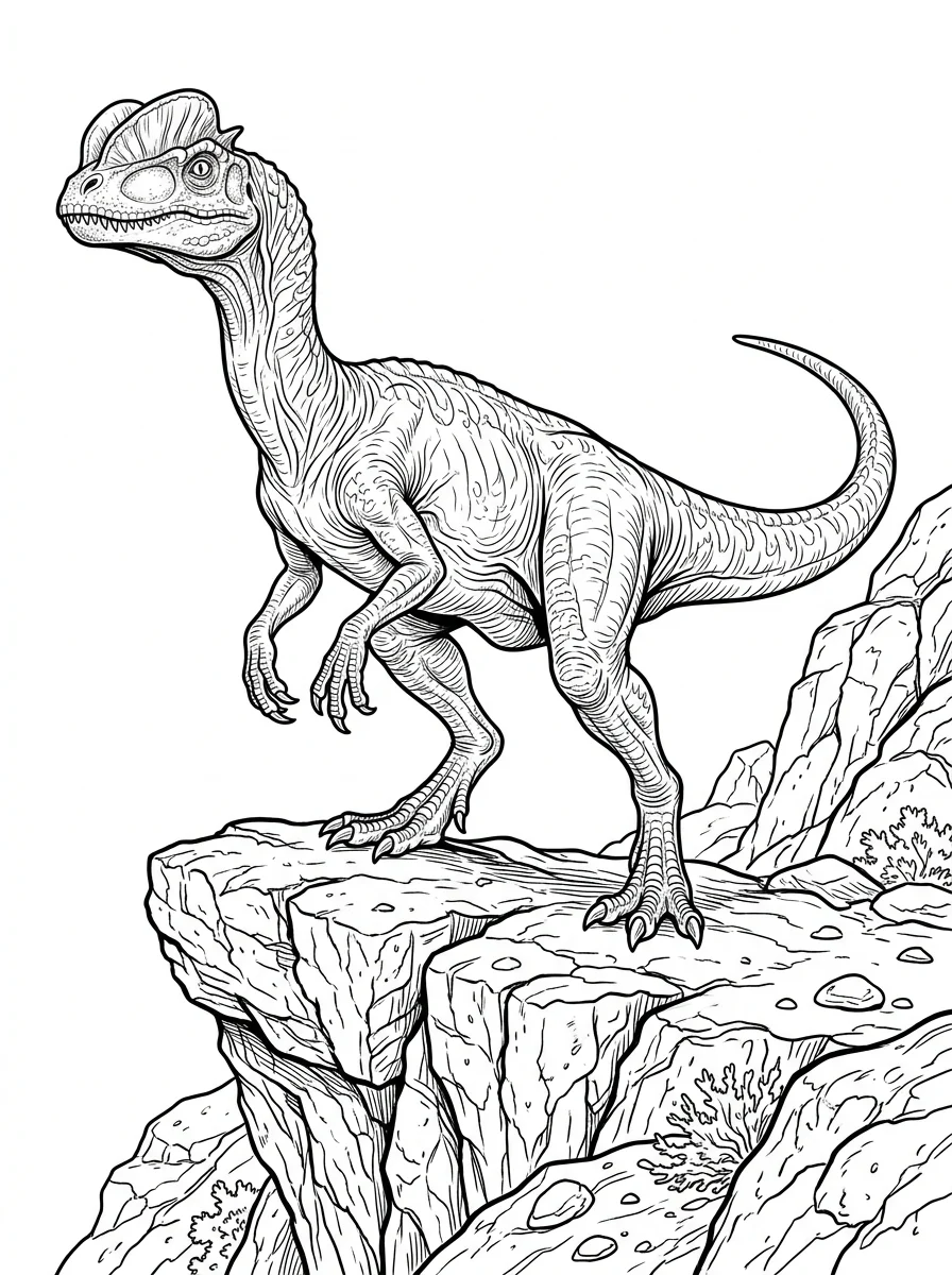 Desenhos de Dinossauro Realista para colorir 44