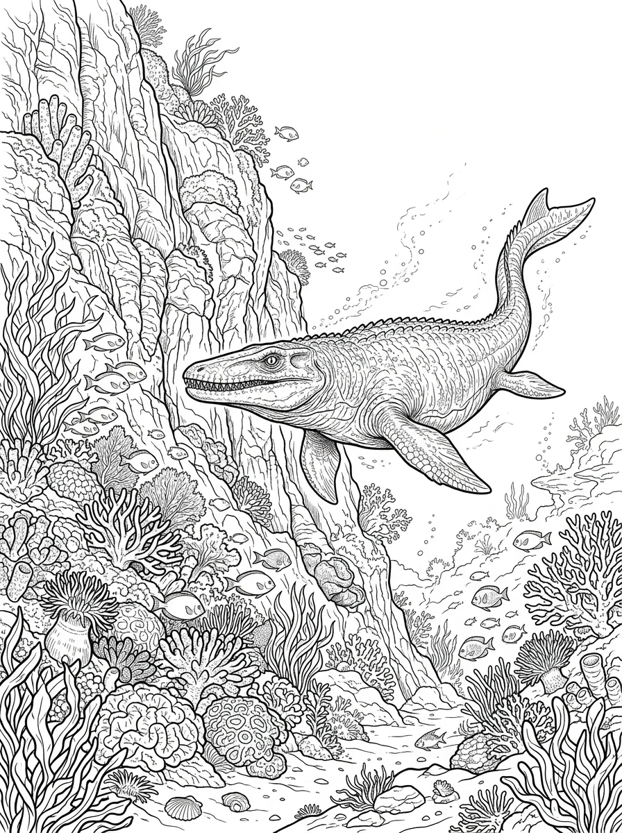 Desenhos de Dinossauro Realista para colorir 51