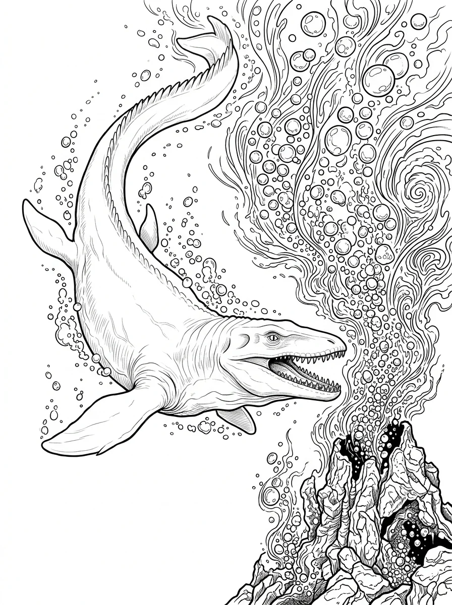 Desenhos de Dinossauro Realista para colorir 53