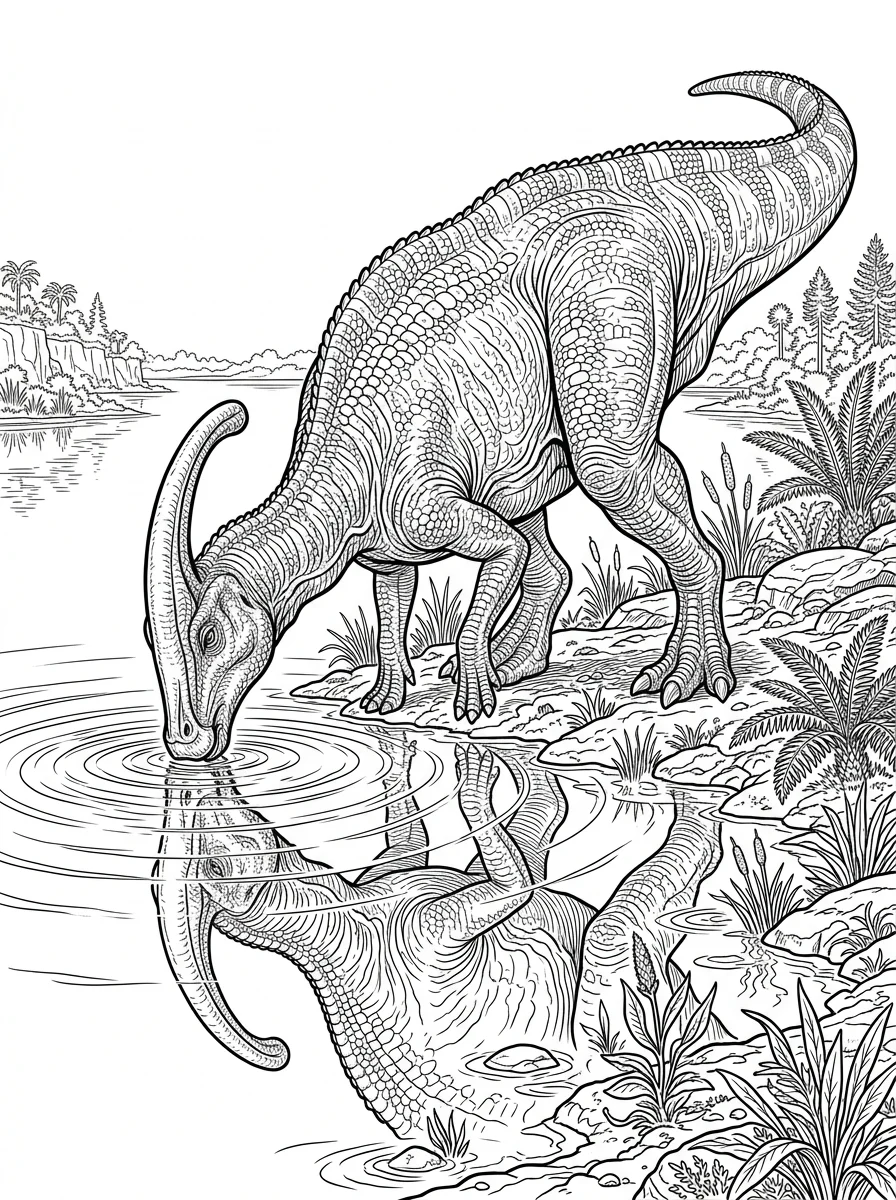 Desenhos de Dinossauro Realista para colorir 58