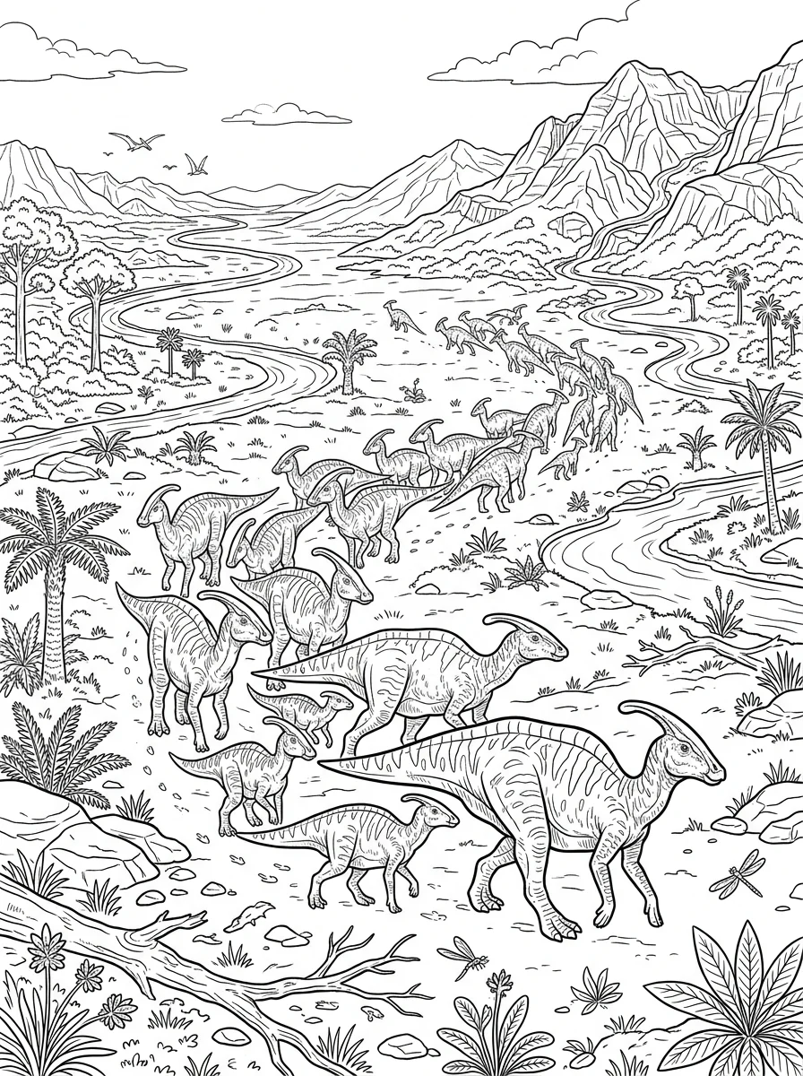 Desenhos de Dinossauro Realista para colorir 61