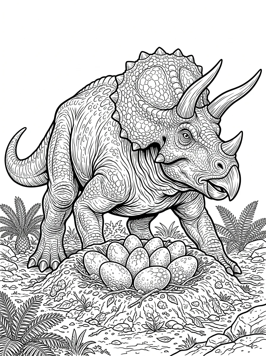 Desenhos de Dinossauro Realista para colorir 65