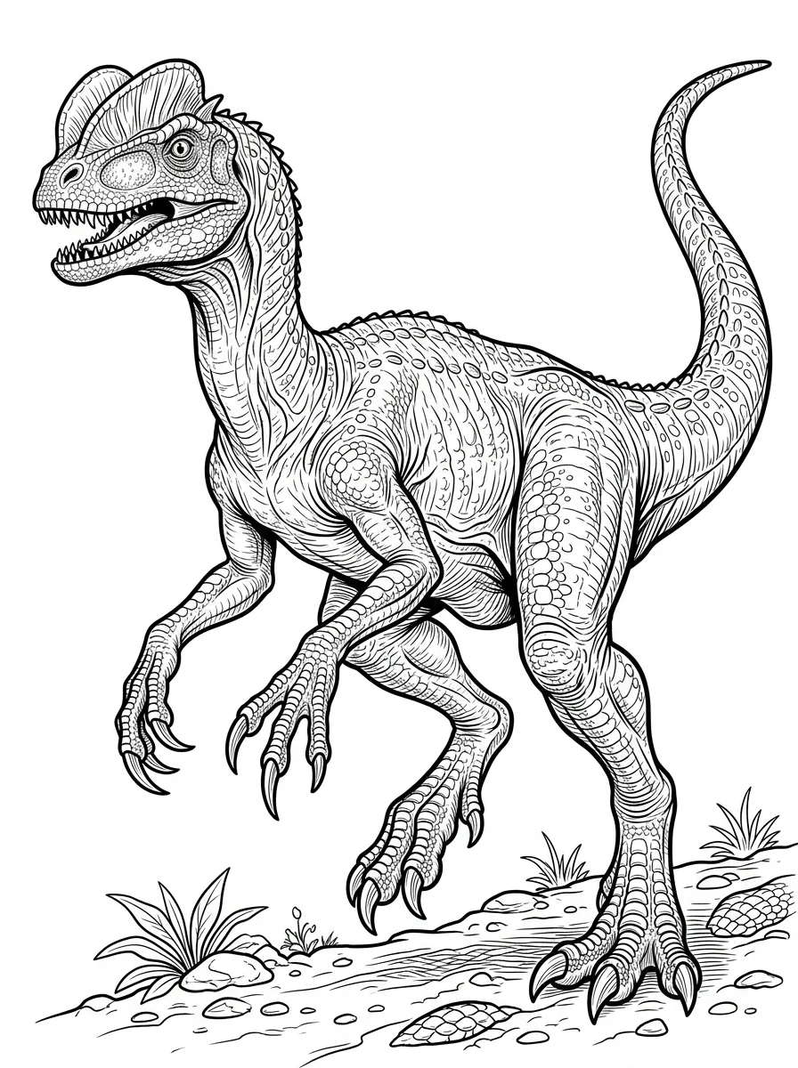 Desenhos de Dinossauro Realista para colorir 66