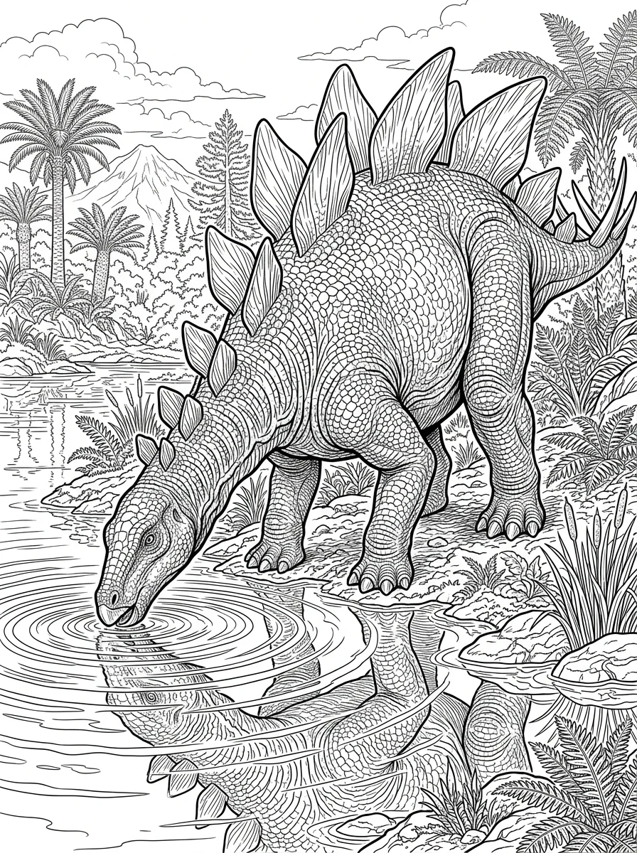 Desenhos de Dinossauro Realista para colorir 67