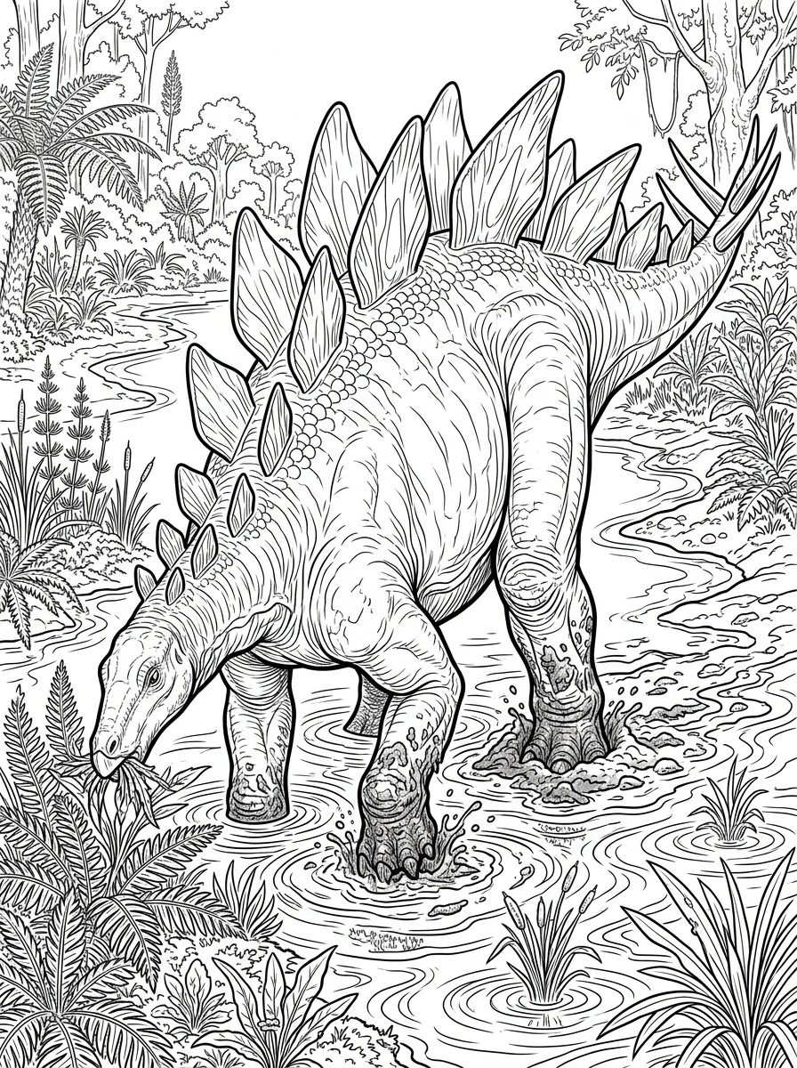 Desenhos de Dinossauro Realista para colorir 68