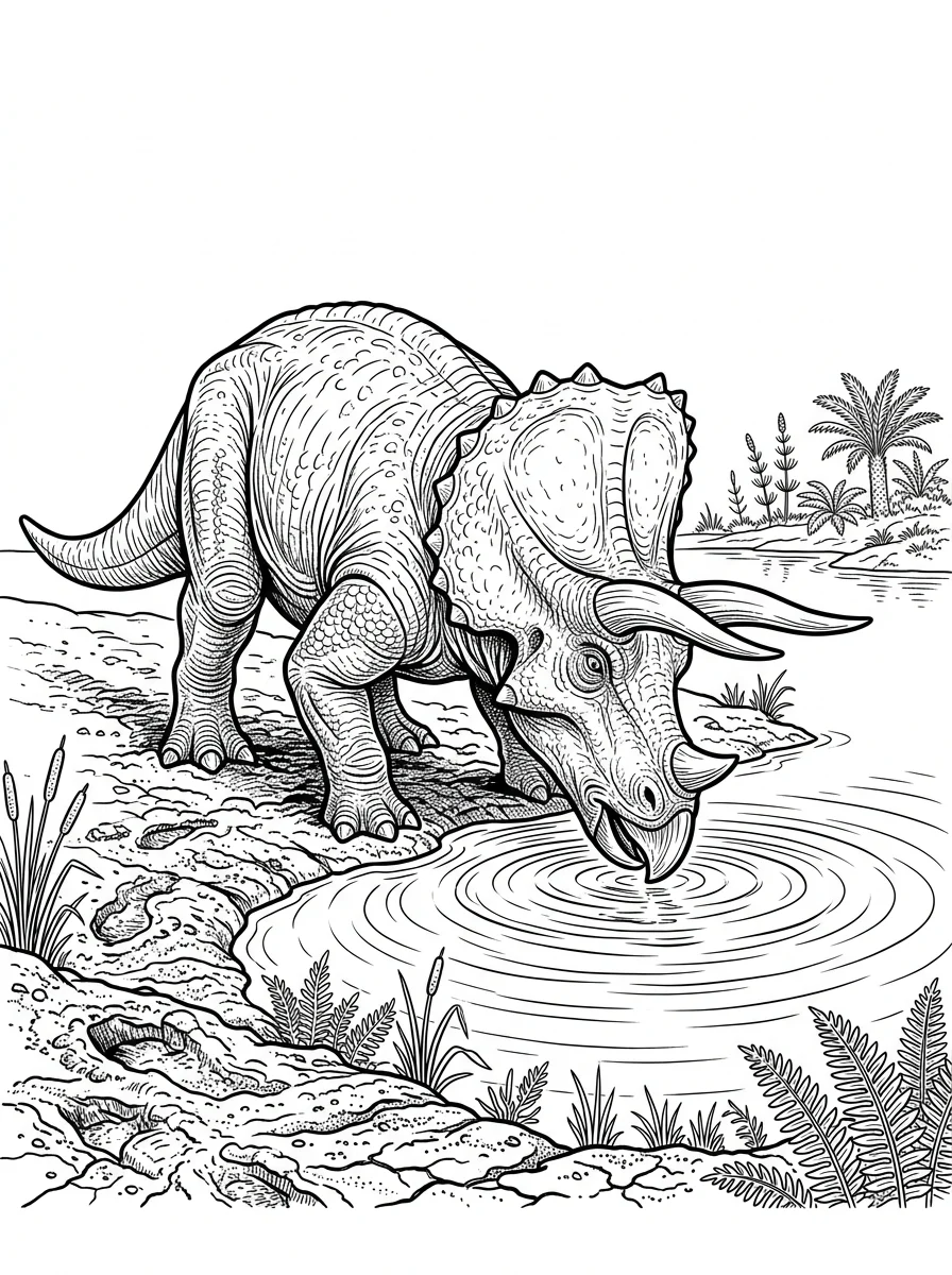 Desenhos de Dinossauro Realista para colorir 76