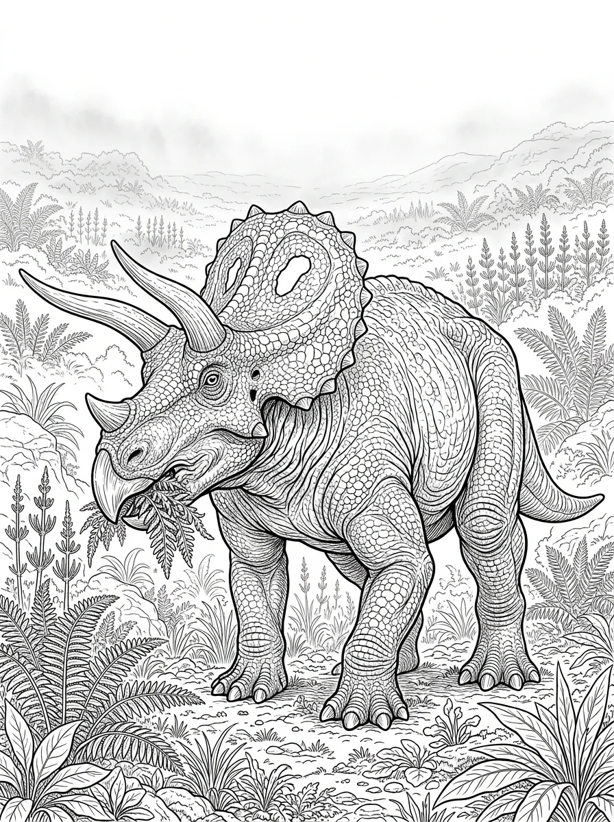 Desenhos de Dinossauro Realista para colorir 78
