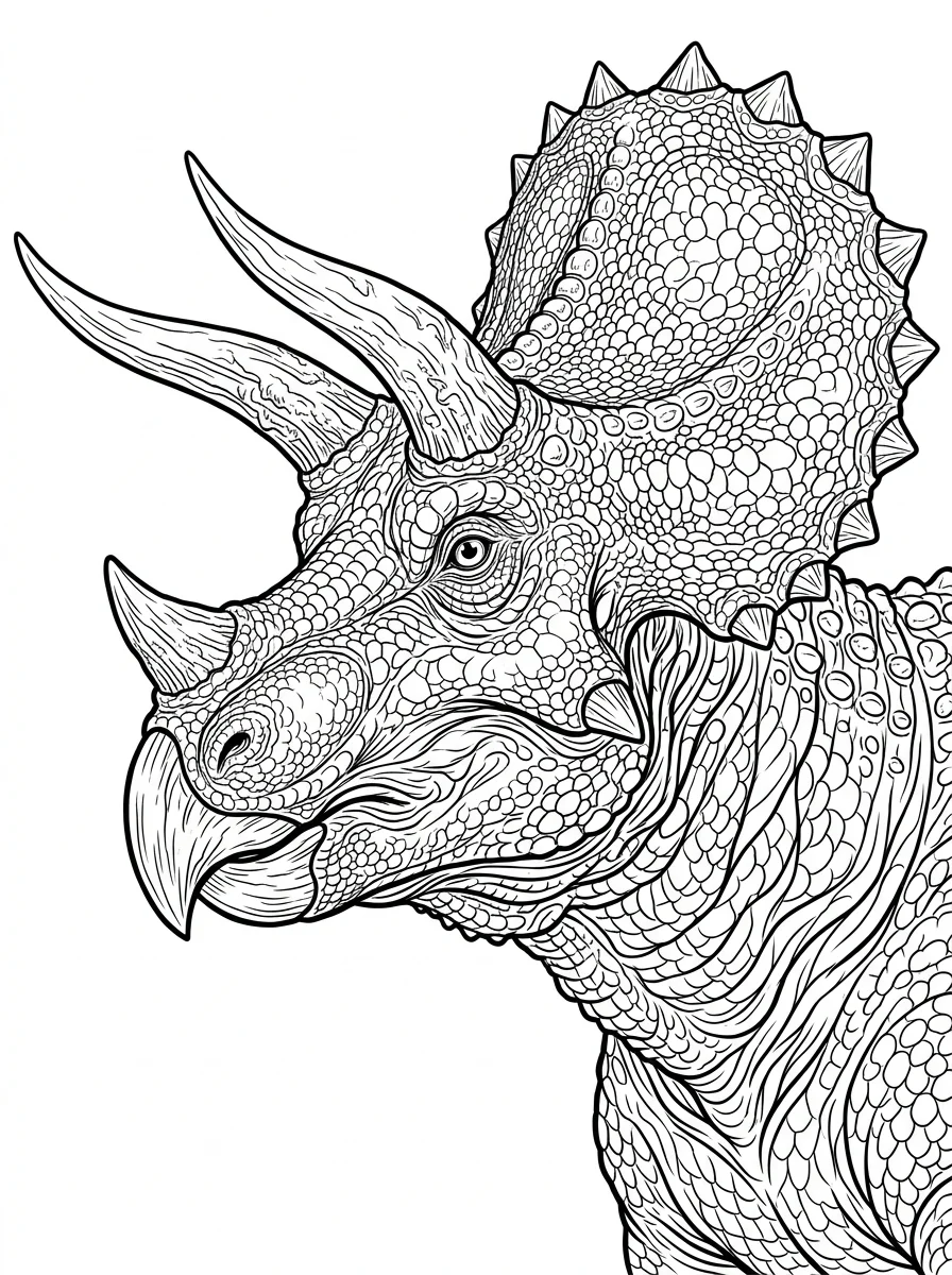 Desenhos de Dinossauro Realista para colorir 80