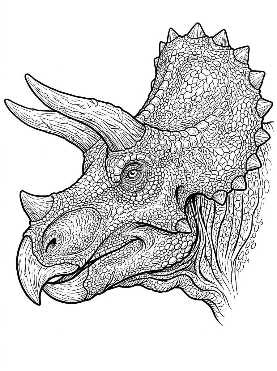 Desenhos de Dinossauro Realista para colorir 81