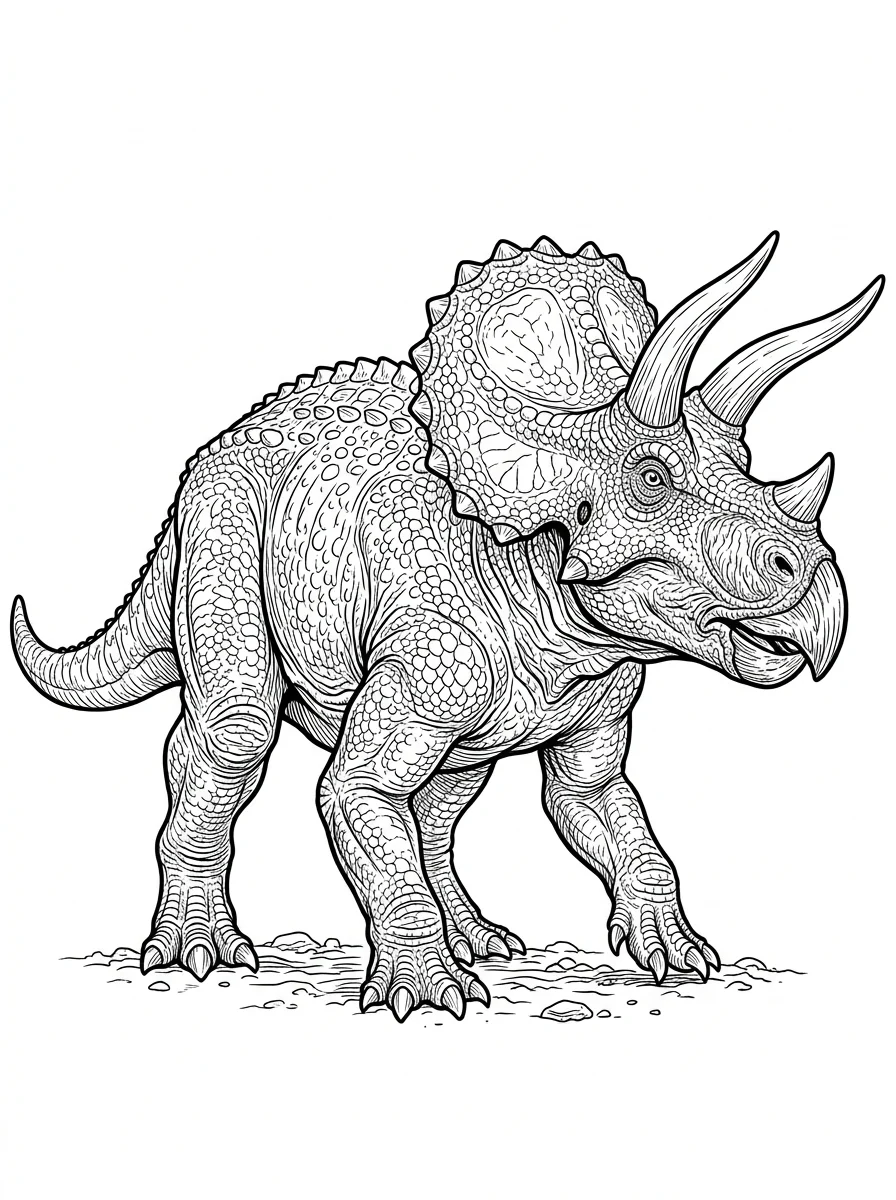 Desenhos de Dinossauro Realista para colorir 84