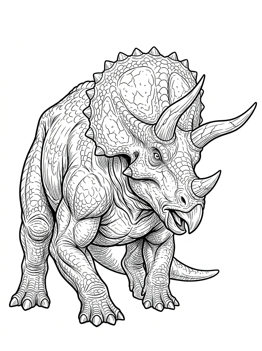 Desenhos de Dinossauro Realista para colorir 85