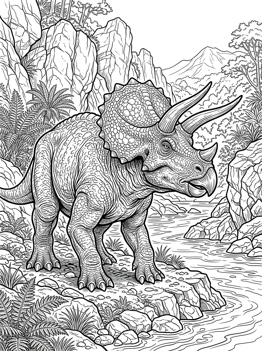 Desenhos de Dinossauro Realista para colorir 88