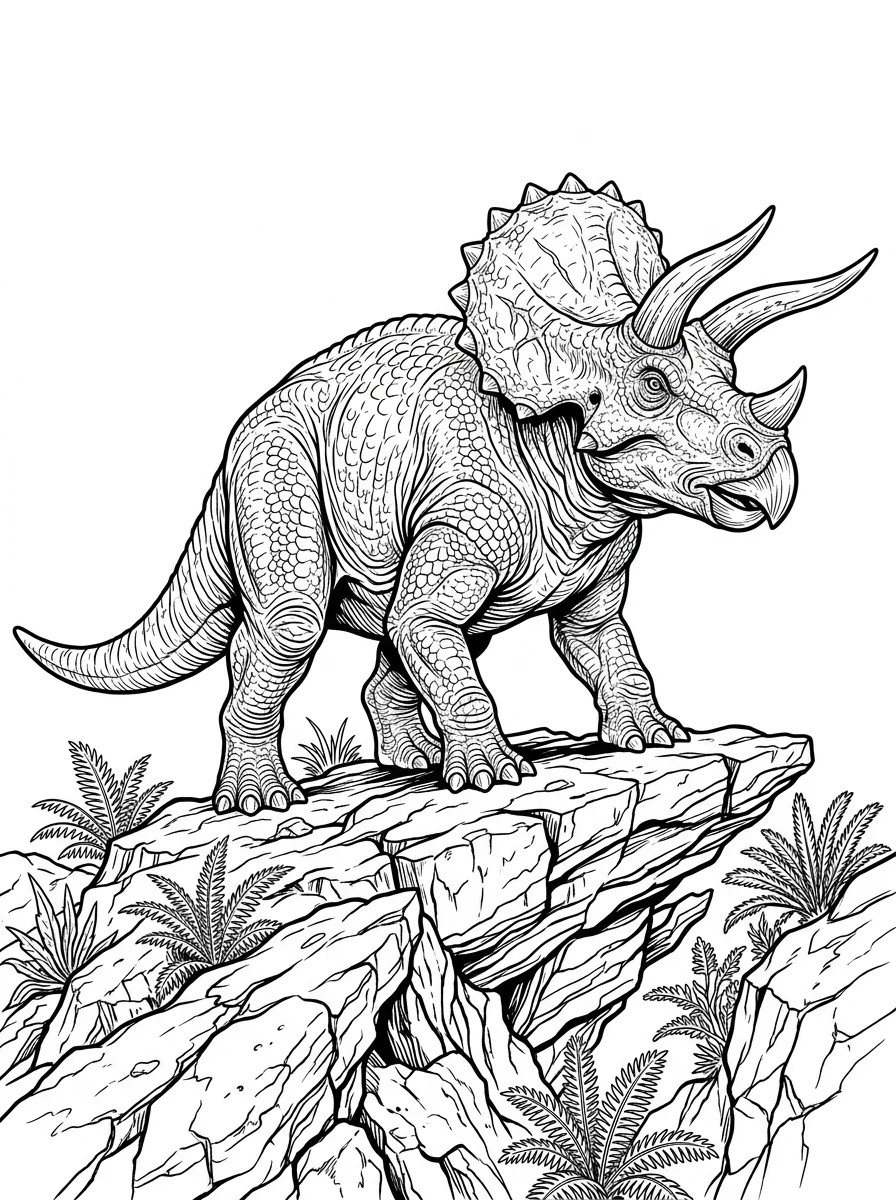 Desenhos de Dinossauro Realista para colorir 89