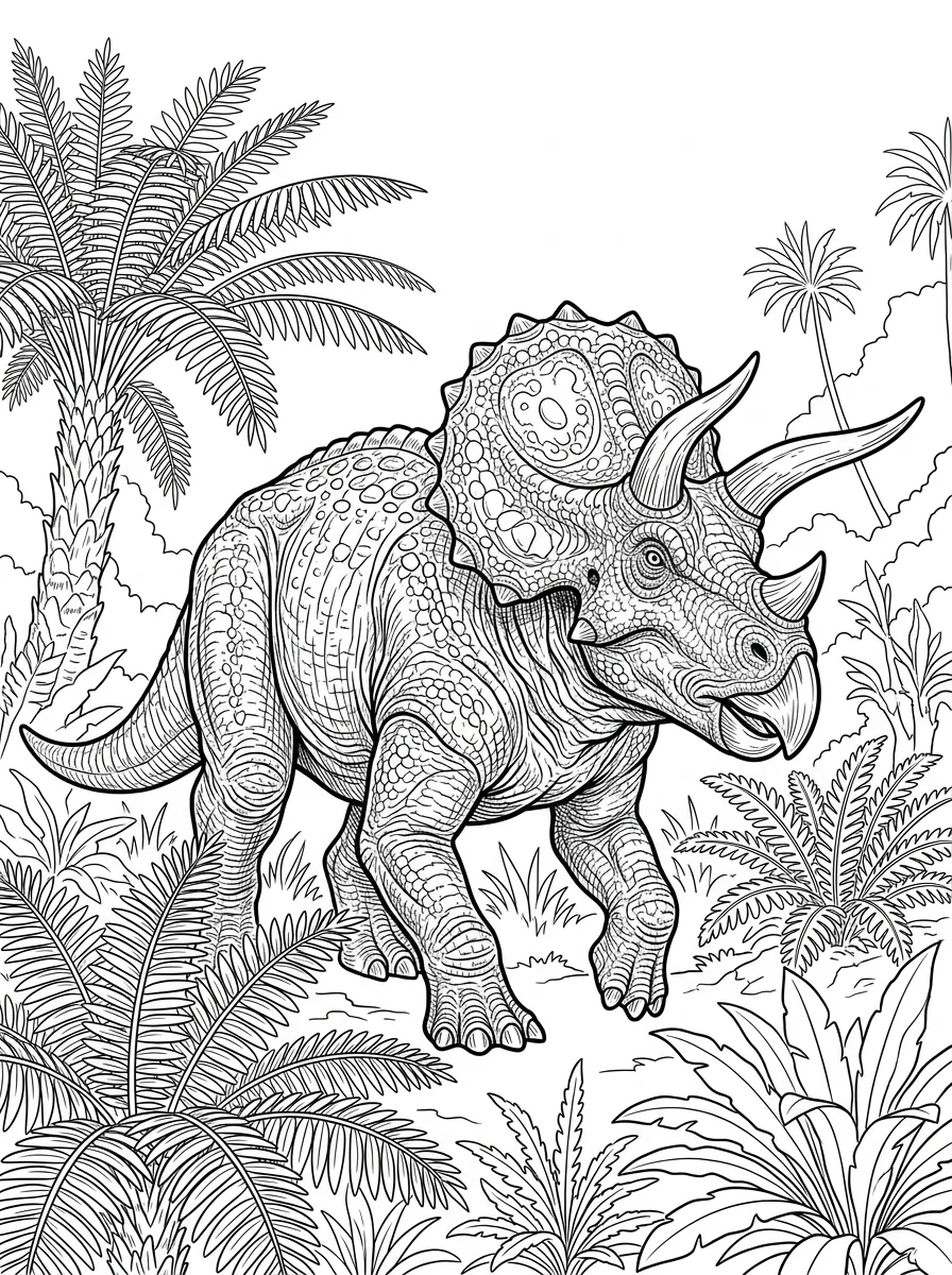 Desenhos de Dinossauro Realista para colorir 90