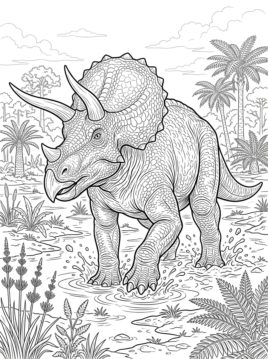 Desenhos de Dinossauro Realista para colorir 92