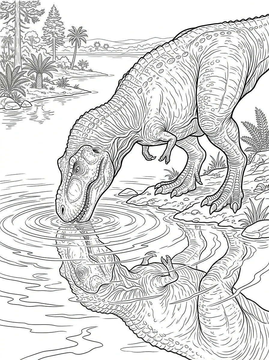 Desenhos de Dinossauro Realista para colorir 93