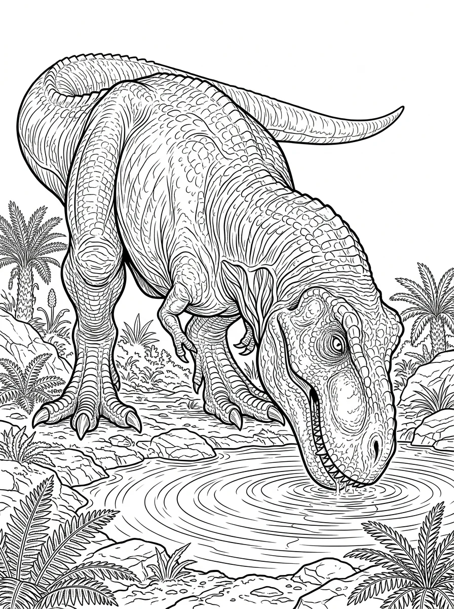 Desenhos de Dinossauro Realista para colorir 94
