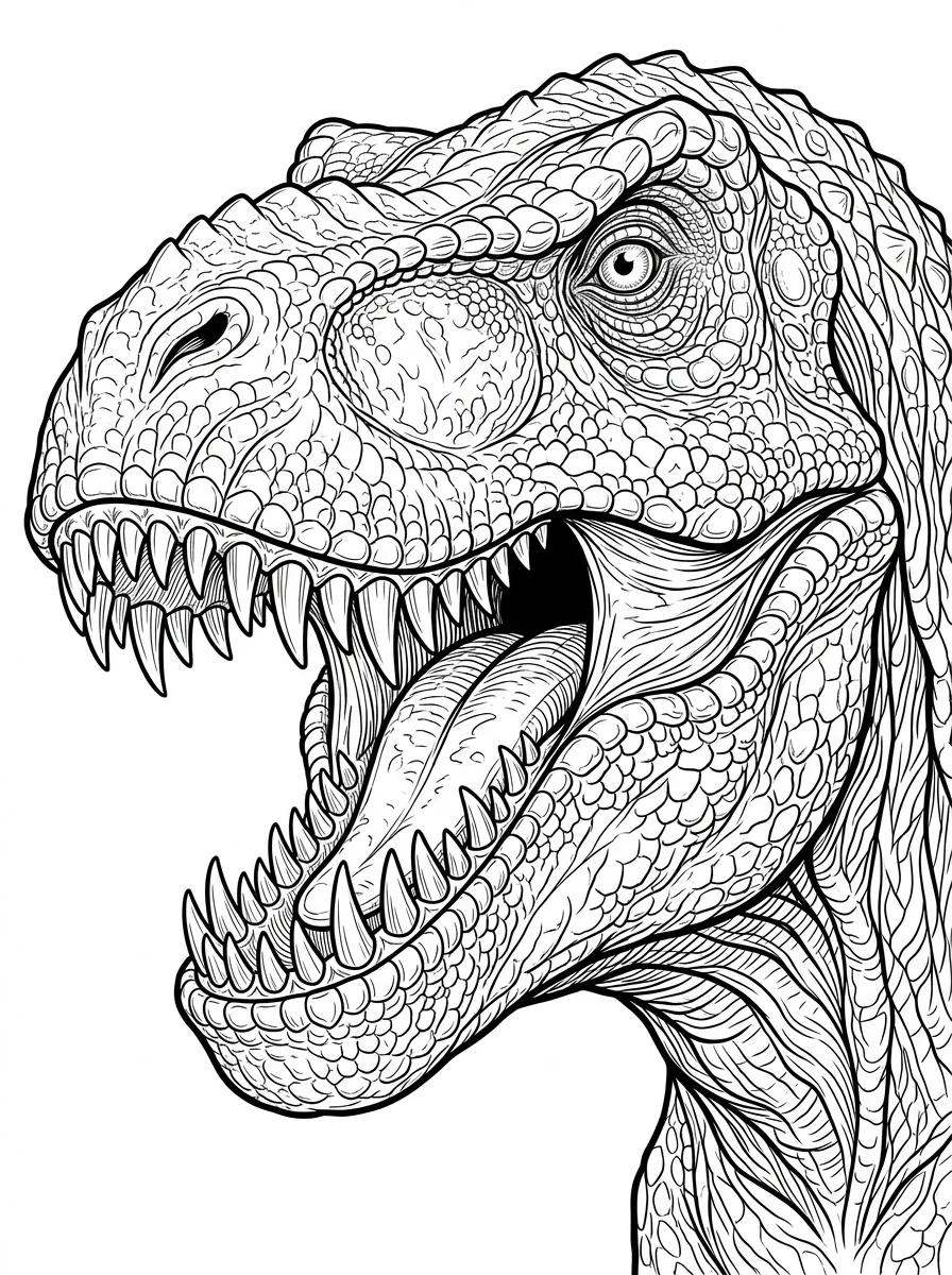 Desenhos de Dinossauro Realista para colorir 96