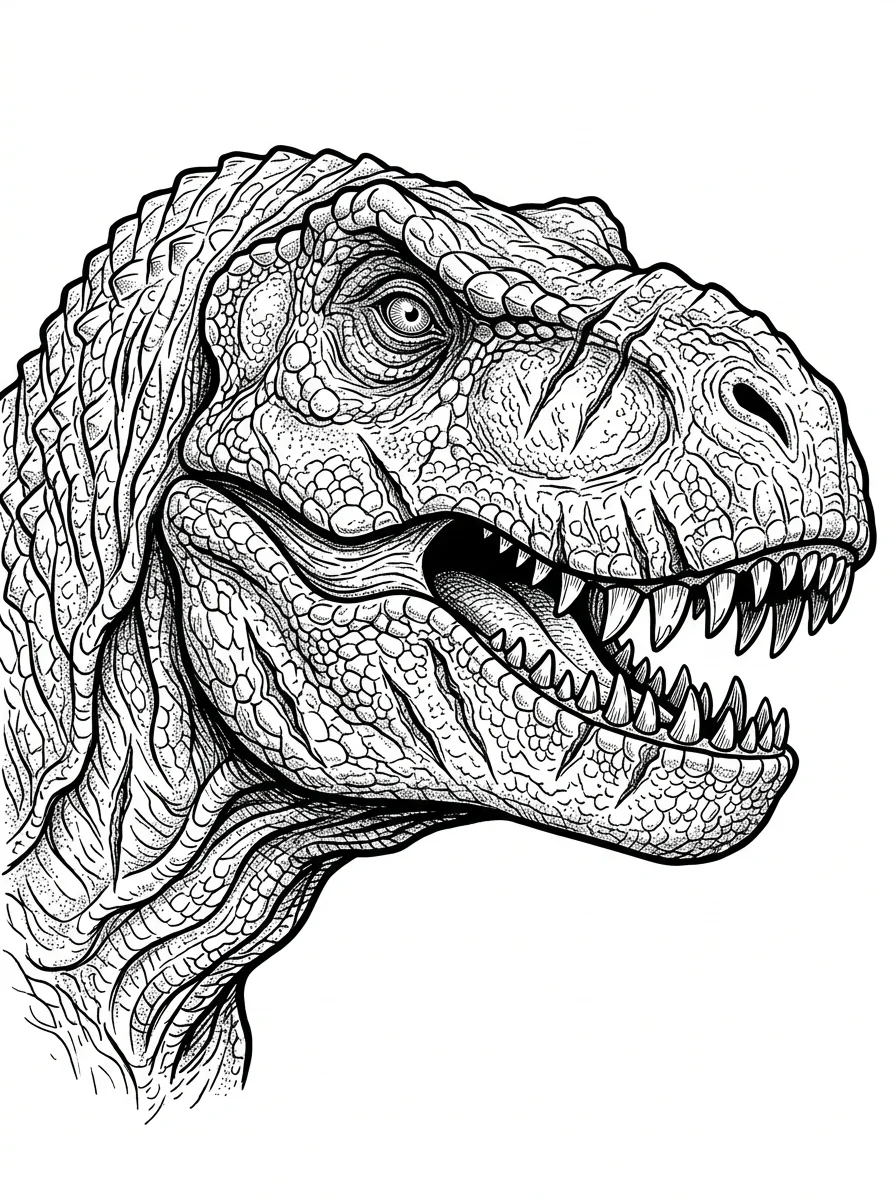 Desenhos de Dinossauro Realista para colorir 98