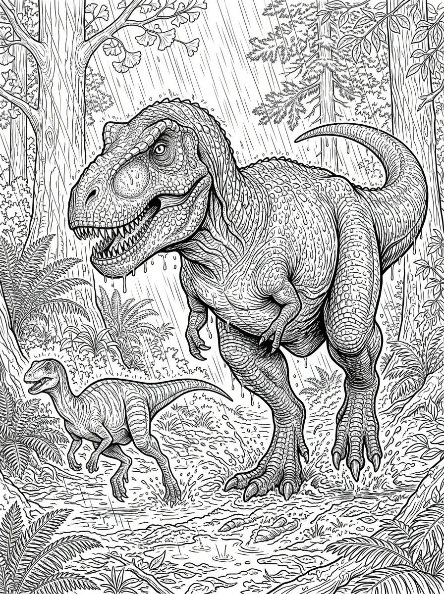 Desenhos de Dinossauro Realista para colorir 99