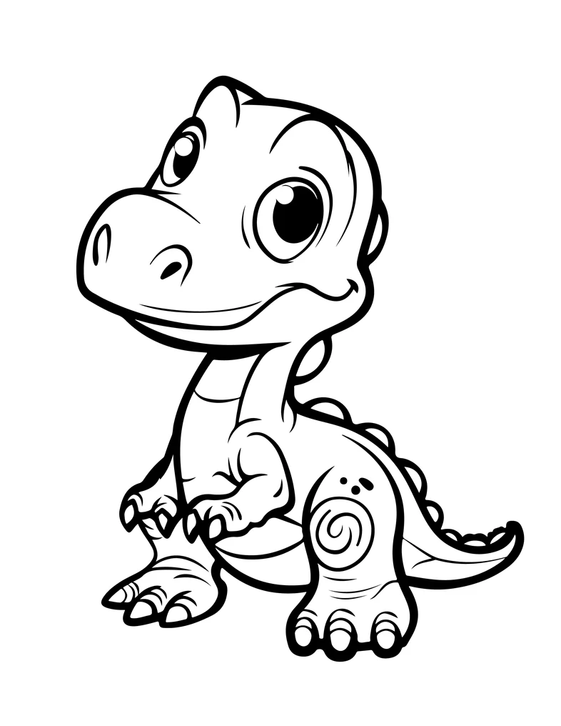 Desenhos de Dinossauros para colorir 1