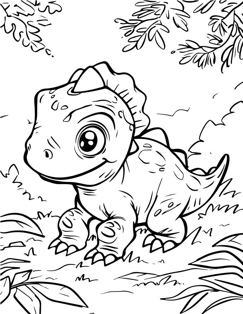 Desenhos de Dinossauros para colorir 102