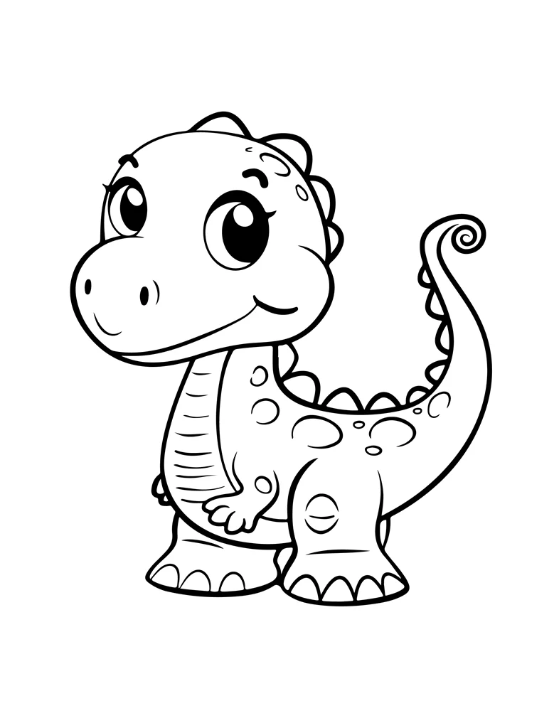 Desenhos de Dinossauros para colorir 104