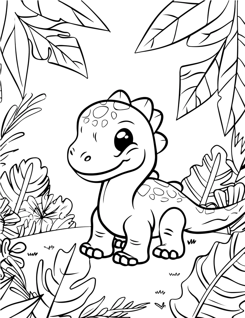 Desenhos de Dinossauros para colorir 106