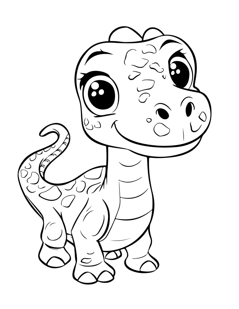 Desenhos de Dinossauros para colorir 11