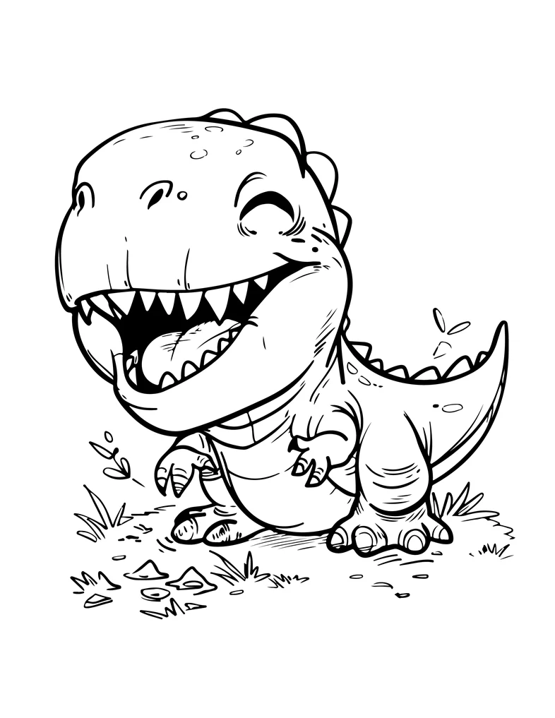 Desenhos de Dinossauros para colorir 13