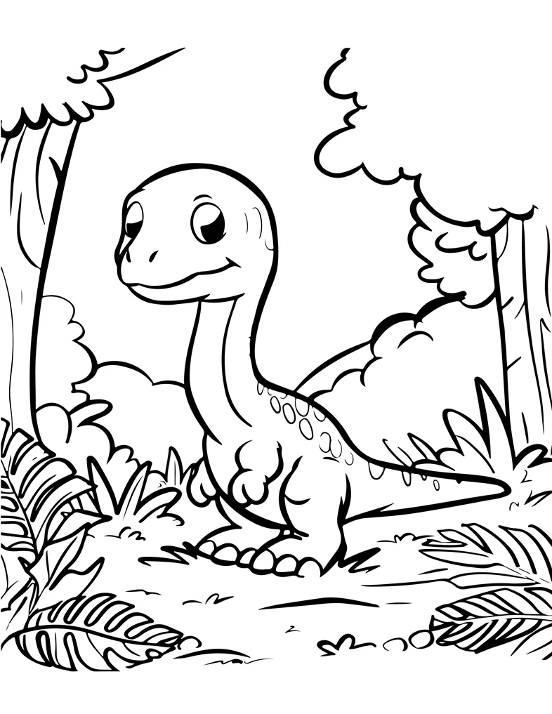 Desenhos de Dinossauros para colorir 15