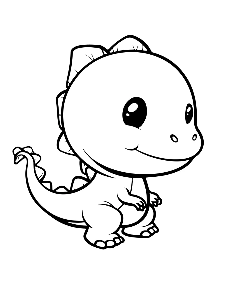 Desenhos de Dinossauros para colorir 17