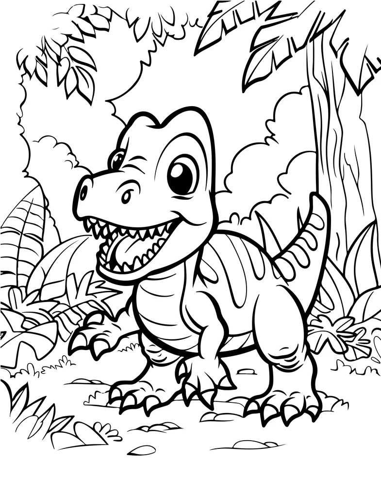 Desenhos de Dinossauros para colorir 19