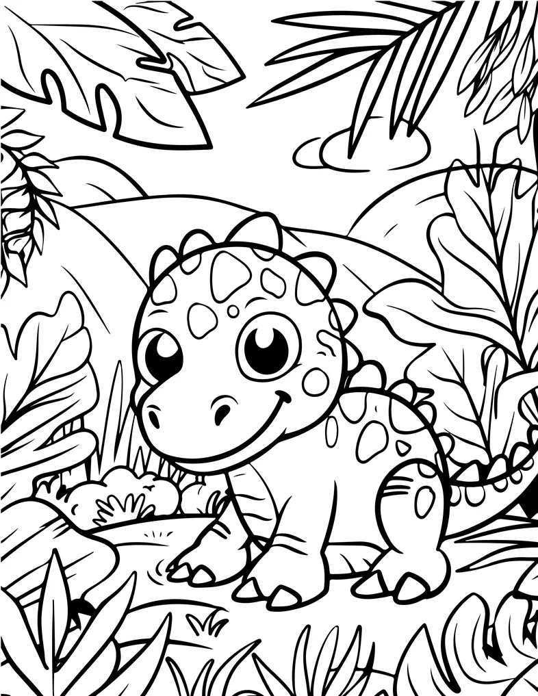Desenhos de Dinossauros para colorir 20