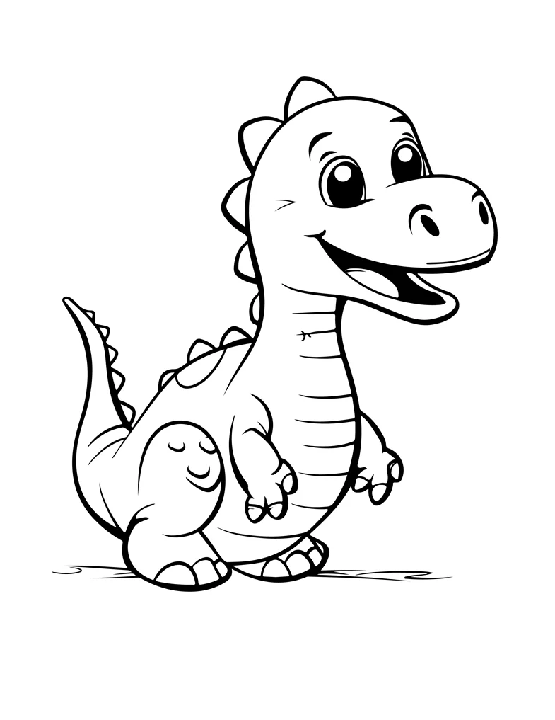 Desenhos de Dinossauros para colorir 22