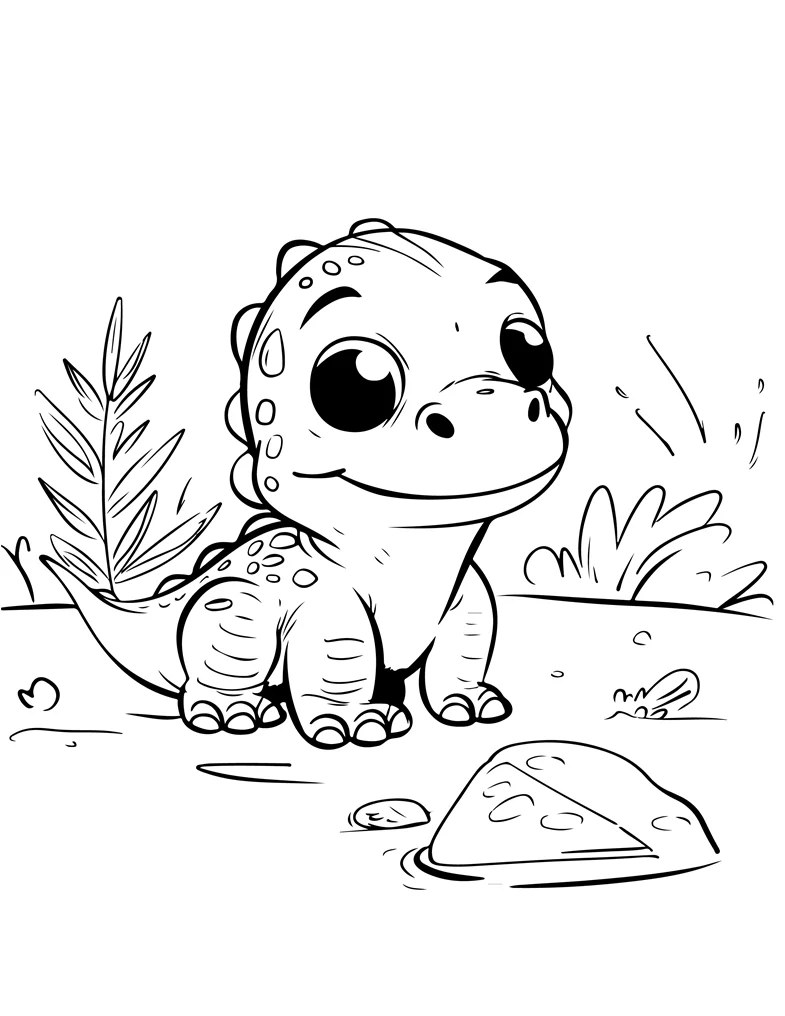 Desenhos de Dinossauros para colorir 27