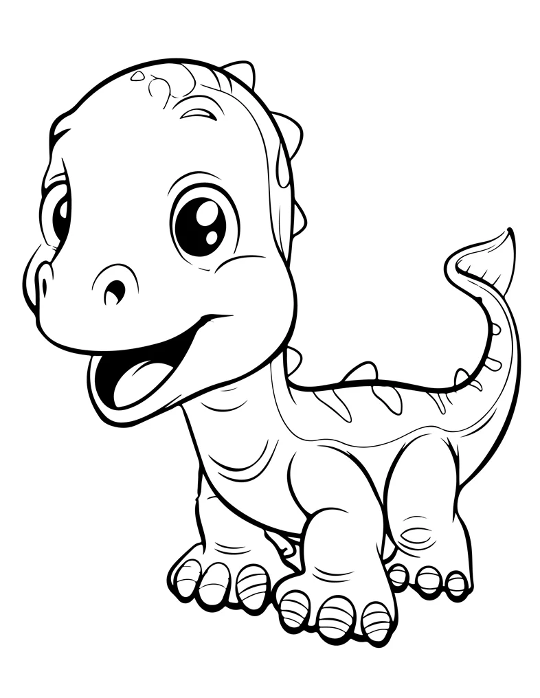Desenhos de Dinossauros para colorir 28
