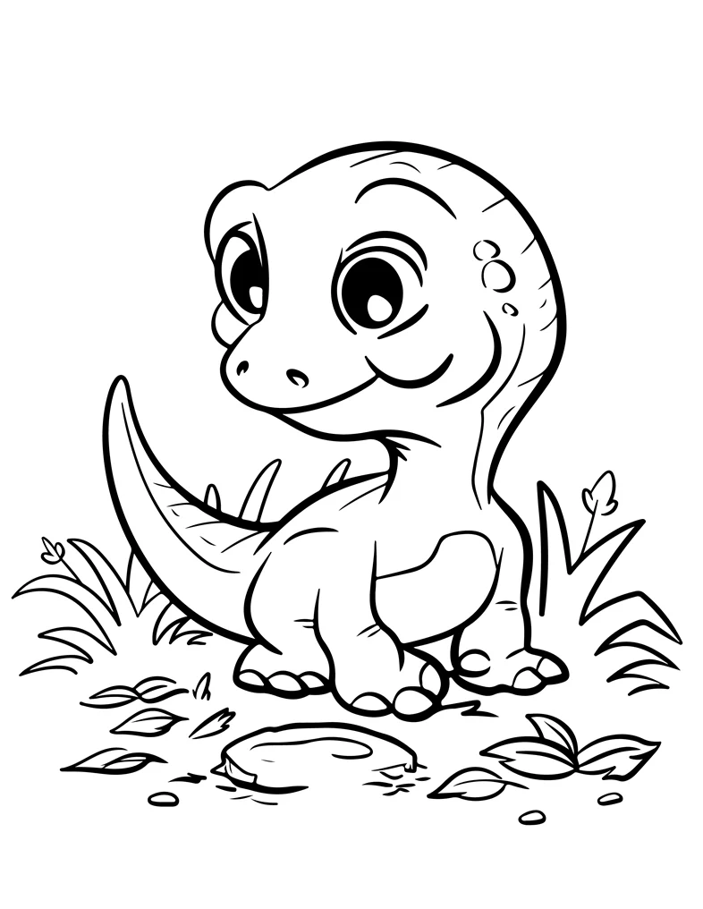 Desenhos de Dinossauros para colorir 29