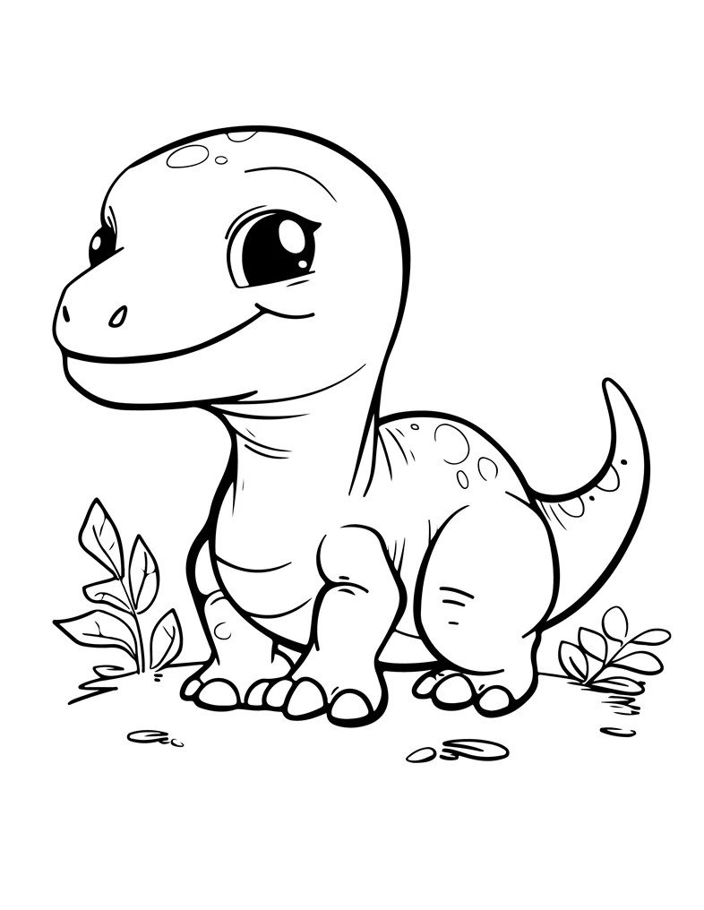 Desenhos de Dinossauros para colorir 3