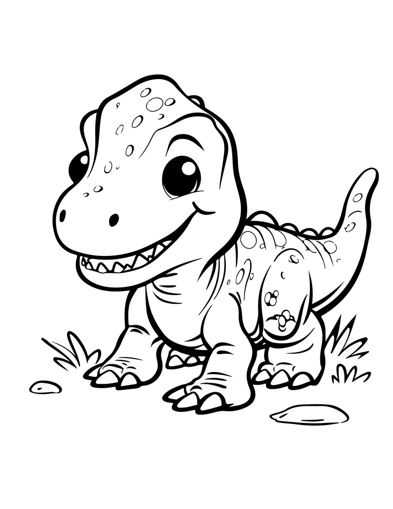 Desenhos de Dinossauros para colorir 30