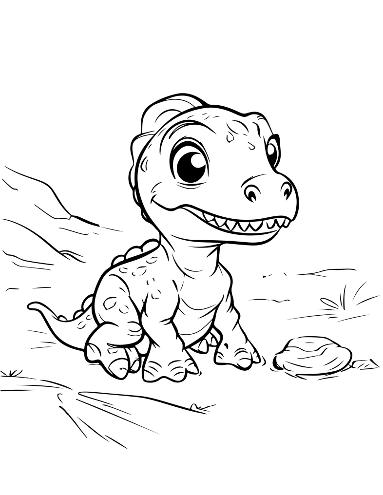 Desenhos de Dinossauros para colorir 31