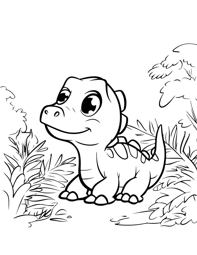 Desenhos de Dinossauros para colorir 32