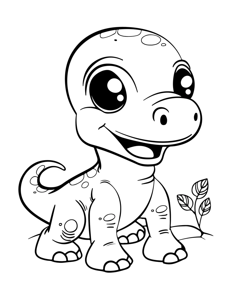 Desenhos de Dinossauros para colorir 34