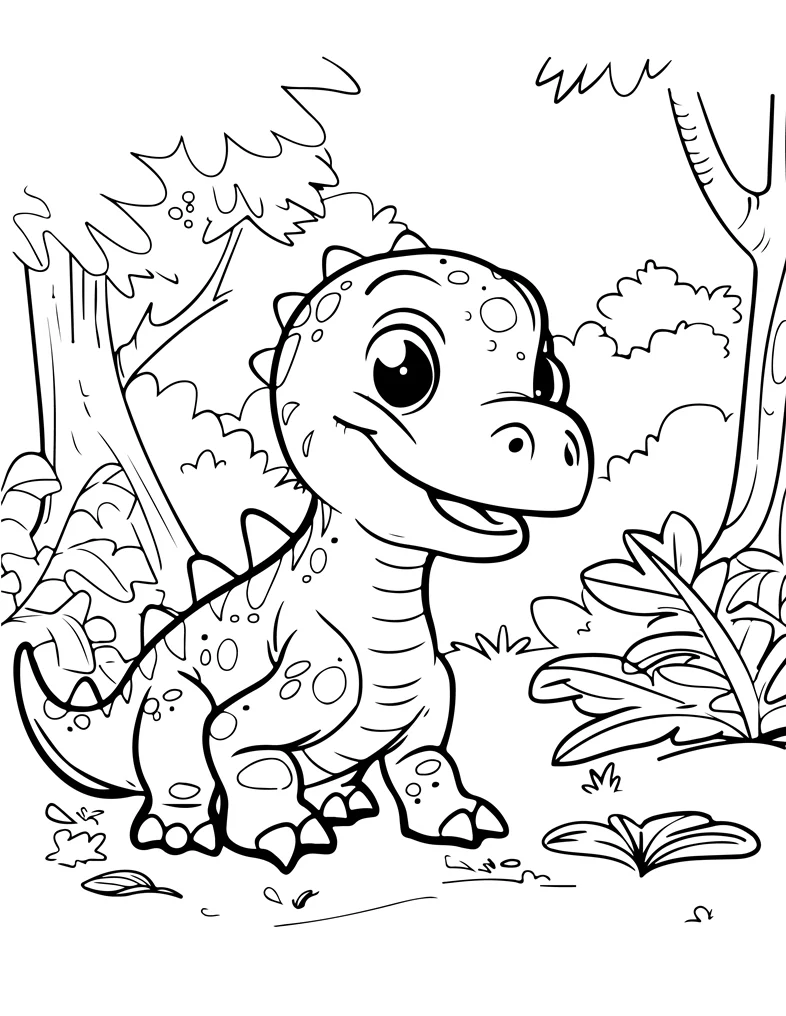 Desenhos de Dinossauros para colorir 37
