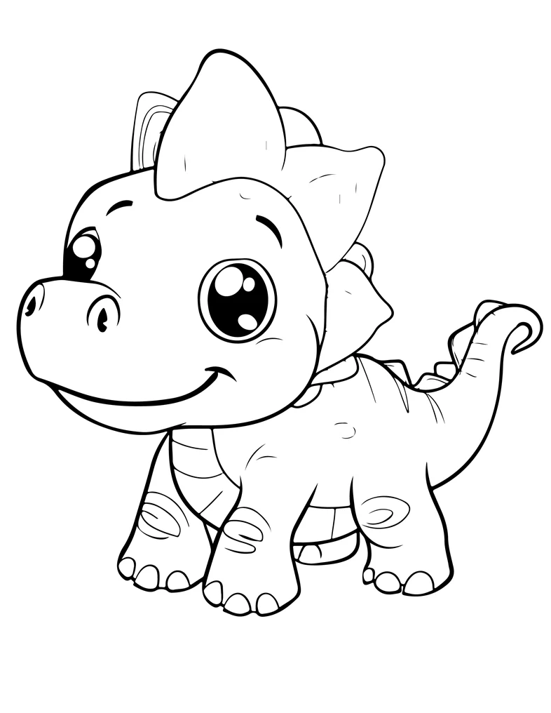 Desenhos de Dinossauros para colorir 38