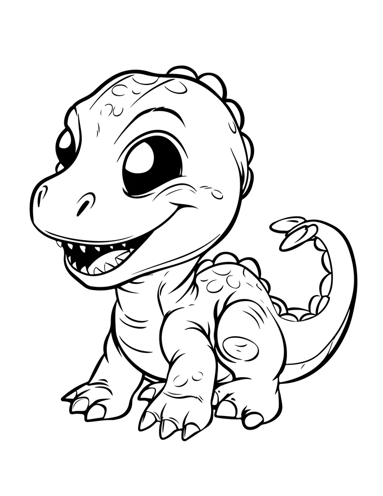 Desenhos de Dinossauros para colorir 39