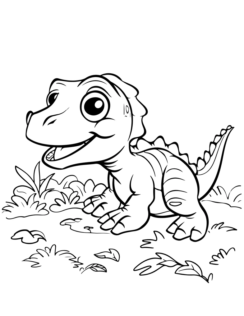 Desenhos de Dinossauros para colorir 41