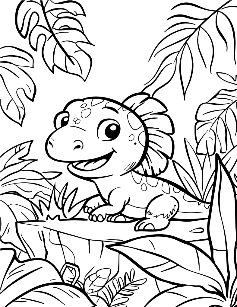 Desenhos de Dinossauros para colorir 42