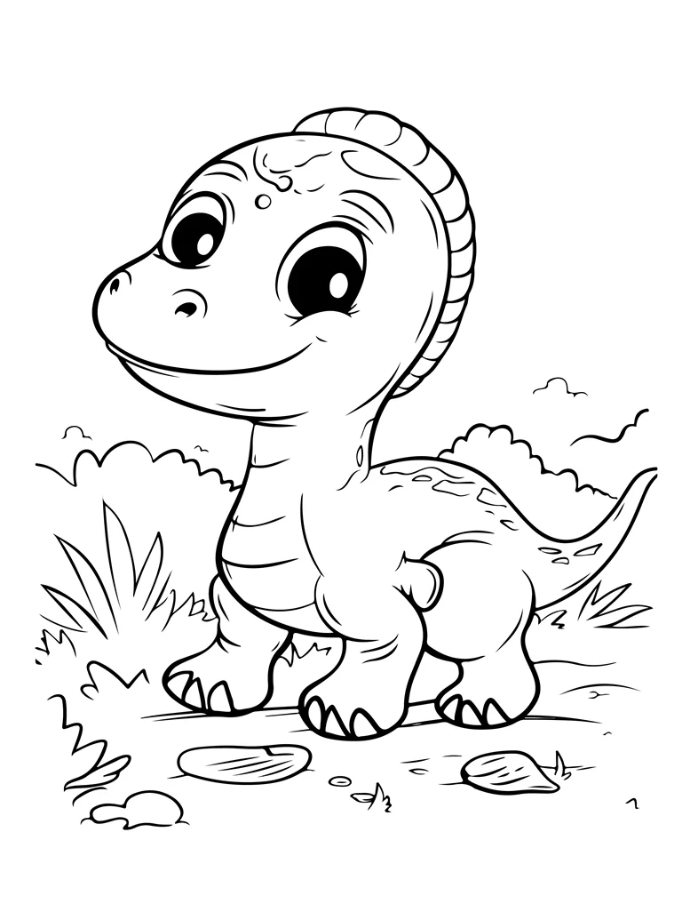 Desenhos de Dinossauros para colorir 43